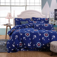 Voyage Blue Bedding Set Duvet Cover Pillow Sham Flat Sheet Teen Kids Boys Girls Bedding