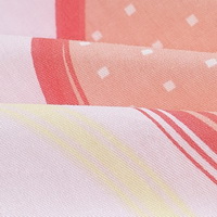 Big Circles Pink 100% Cotton 4 Pieces Bedding Set Duvet Cover Pillow Shams Fitted Sheet