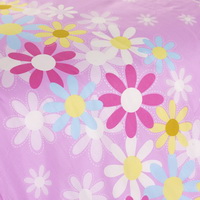 Flowers In Spring Pink 100% Cotton 4 Pieces Bedding Set Duvet Cover Pillow Shams Fitted Sheet
