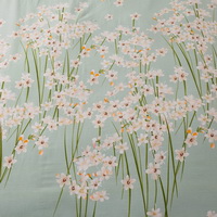 Orchid Green 100% Cotton 4 Pieces Bedding Set Duvet Cover Pillow Shams Fitted Sheet