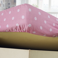 Polka Dot Blue 100% Cotton 4 Pieces Bedding Set Duvet Cover Pillow Shams Fitted Sheet