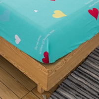 Sweet Honey Green 100% Cotton 4 Pieces Bedding Set Duvet Cover Pillow Shams Fitted Sheet