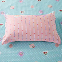Tandem Bicycle Pink 100% Cotton 4 Pieces Bedding Set Duvet Cover Pillow Shams Fitted Sheet
