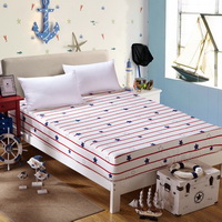 Usa Blue 100% Cotton 4 Pieces Bedding Set Duvet Cover Pillow Shams Fitted Sheet
