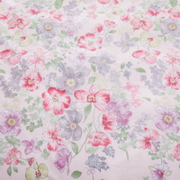 Flowers Pink 100% Cotton Luxury Bedding Set Kids Bedding Duvet Cover Pillowcases Fitted Sheet