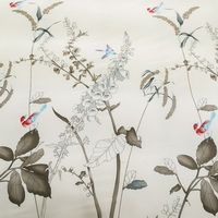 Hummingbird Beige 100% Cotton Luxury Bedding Set Kids Bedding Duvet Cover Pillowcases Fitted Sheet