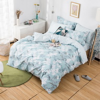 Osmanthus Tree Blue 100% Cotton Luxury Bedding Set Kids Bedding Duvet Cover Pillowcases Fitted Sheet