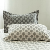 Shade Grey 100% Cotton Luxury Bedding Set Kids Bedding Duvet Cover Pillowcases Fitted Sheet