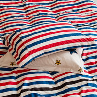 Star Beige 100% Cotton Luxury Bedding Set Kids Bedding Duvet Cover Pillowcases Fitted Sheet