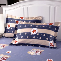 Stars World Blue 100% Cotton Luxury Bedding Set Kids Bedding Duvet Cover Pillowcases Fitted Sheet