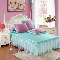 Light Purple And Blue Silk Duvet Cover Set Teen Girl Bedding Princess Bedding Set Silk Bed Sheet Gift Idea