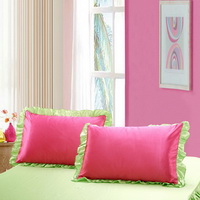 Rose And Green Silk Duvet Cover Set Teen Girl Bedding Princess Bedding Set Silk Bed Sheet Gift Idea