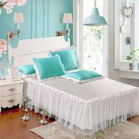 Water Blue And White Silk Duvet Cover Set Teen Girl Bedding Princess Bedding Set Silk Bed Sheet Gift Idea