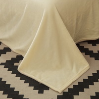 Beige Velvet Flannel Duvet Cover Set for Winter. Use It as Blanket or Throw in Spring and Autumn, as Quilt in Summer.