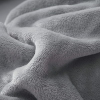 Light Grey Velvet Flannel Duvet Cover Set for Winter. Use It as Blanket or Throw in Spring and Autumn, as Quilt in Summer.