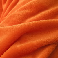 Orange Velvet Flannel Duvet Cover Set for Winter. Use It as Blanket or Throw in Spring and Autumn, as Quilt in Summer.