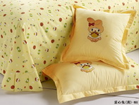 Rabbit Yellow Girls Bedding Sets For Kids