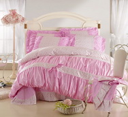 Milan Pink Girls Bedding Sets