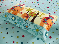 Elephants And Forest 3 Pieces Girls Bedding Sets