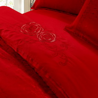Romantic Rose Red Discount Luxury Bedding Sets