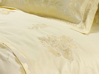 Charming Milk White 4 PCs Luxury Bedding Sets