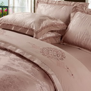 European Classical Camel Grey 4 PCs Luxury Bedding Sets
