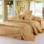 European Classical Golden 4 PCs Luxury Bedding Sets
