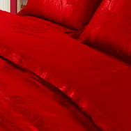 Rose Amorous Feelings Red 4 PCs Luxury Bedding Sets