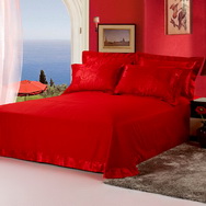 Rose Amorous Feelings Red 4 PCs Luxury Bedding Sets