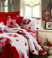 Wash Painting Flowers Cheap Modern Bedding Sets