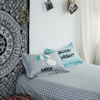Good Night 100% Cotton Pillowcase, Include 2 Standard Pillowcases, Envelope Closure, Kids Favorite Pillowcase