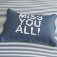 Miss You 100% Cotton Pillowcase, Include 2 Standard Pillowcases, Envelope Closure, Kids Favorite Pillowcase