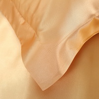 Golden Silk Pillowcase, Include 2 Standard Pillowcases, Envelope Closure, Prevent Side Sleeping Wrinkles, Have Good Dreams