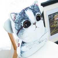 Fat Cat White Pillow Decorative Pillow Throw Pillow Couch Pillow Accent Pillow Best Pillow Gift Idea