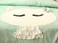 Cute Kitty Cyan Cat Bedding Kitty Bedding Girls Bedding