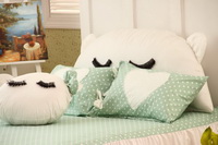 Cute Kitty Cyan Cat Bedding Kitty Bedding Girls Bedding