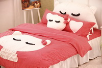 Cute Kitty Red Cat Bedding Kitty Bedding Girls Bedding