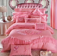 Amazing Gift Sweet Love Pink Bedding Set Princess Bedding Girls Bedding Wedding Bedding Luxury Bedding