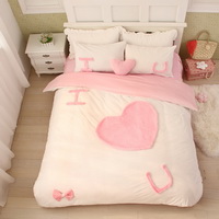 I Love U Pink Princess Bedding Girls Bedding Women Bedding