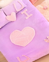 I Love U Purple Princess Bedding Girls Bedding Women Bedding