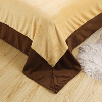 Coffee Camel Coral Fleece Bedding Teen Bedding