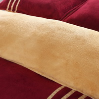 Wine Red Camel Coral Fleece Bedding Teen Bedding