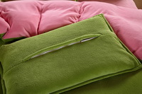 Green And Pink Coral Fleece Bedding Teen Bedding