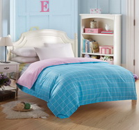 Modern Grids Blue And Pink Teen Bedding Duvet Cover Set