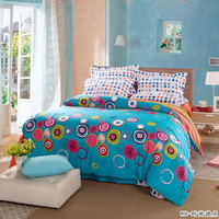 Fashionable Polka Dots Blue Teen Bedding Modern Bedding