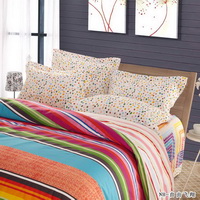 Horizontal Stripes Red Teen Bedding Modern Bedding
