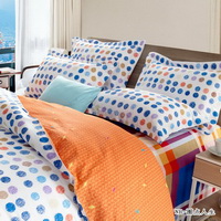 Simple Polka Dots Orange Teen Bedding Modern Bedding