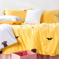 Uncle Hat Yellow Bedding Set Teen Bedding Kids Bedding Duvet Cover Pillow Sham Flat Sheet Gift Idea
